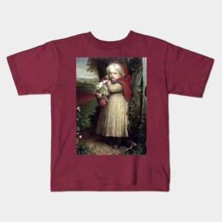 Red Riding Hood - George Frederick Watts Kids T-Shirt